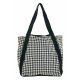 Houndstooth Bucket Bag